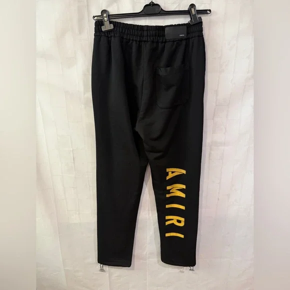 AMIRI Black Joggers with White Accents - Picture 6 of 11